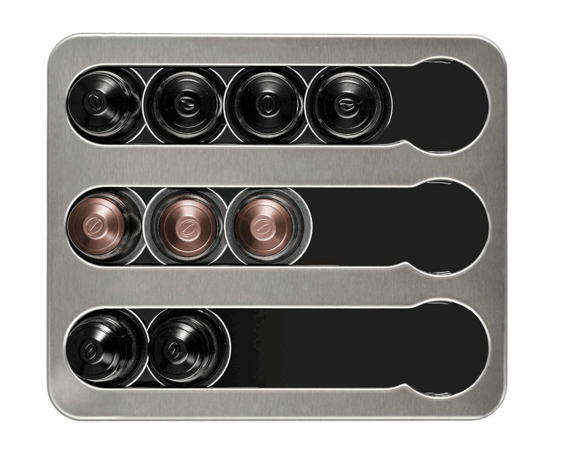 Portacápsulas Cuisine Barista plata