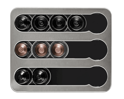 Portacápsulas Cuisine Barista plata