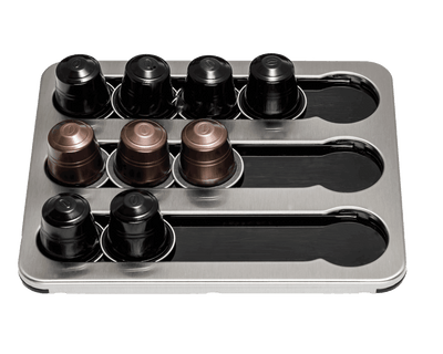Portacápsulas Cuisine Barista plata